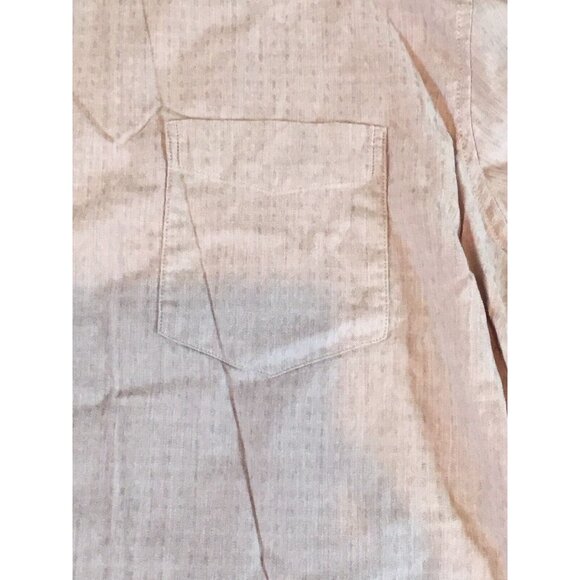 Marc Anthony Cotton Slim Fit Shirt‎ Button Front Long Sleeve Pink Mens 2XL - Picture 7 of 10